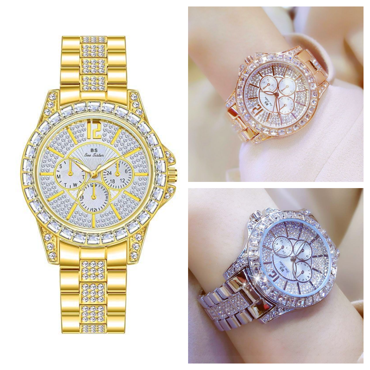 HIPHOPJEW Iced 38mm Women Quartz Watch