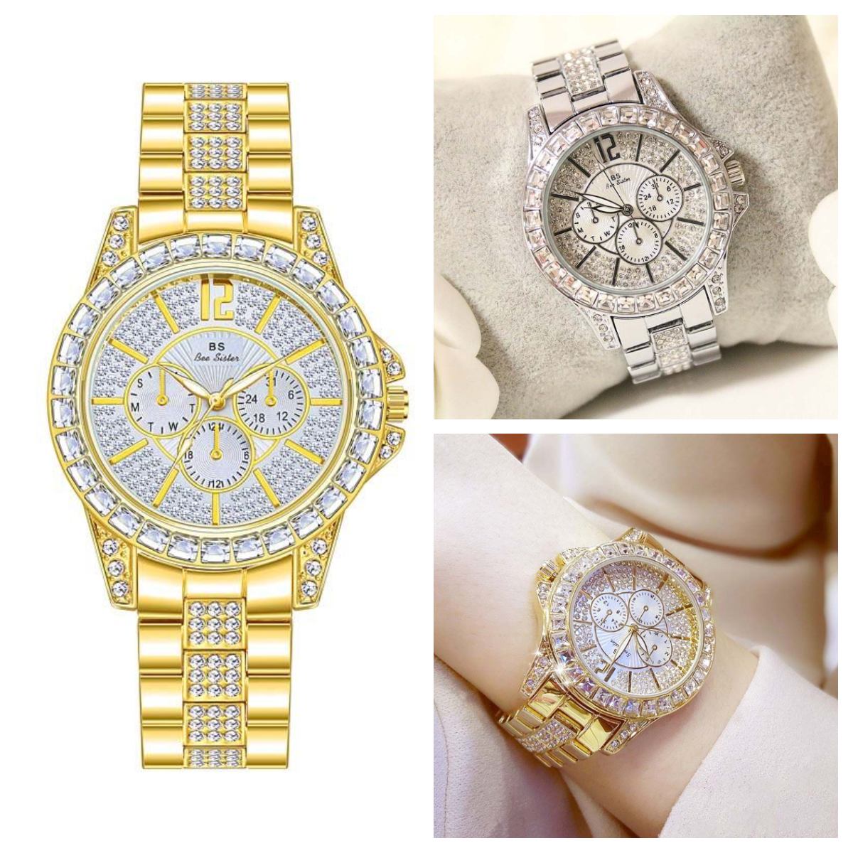 HIPHOPJEW Iced 38mm Women Quartz Watch