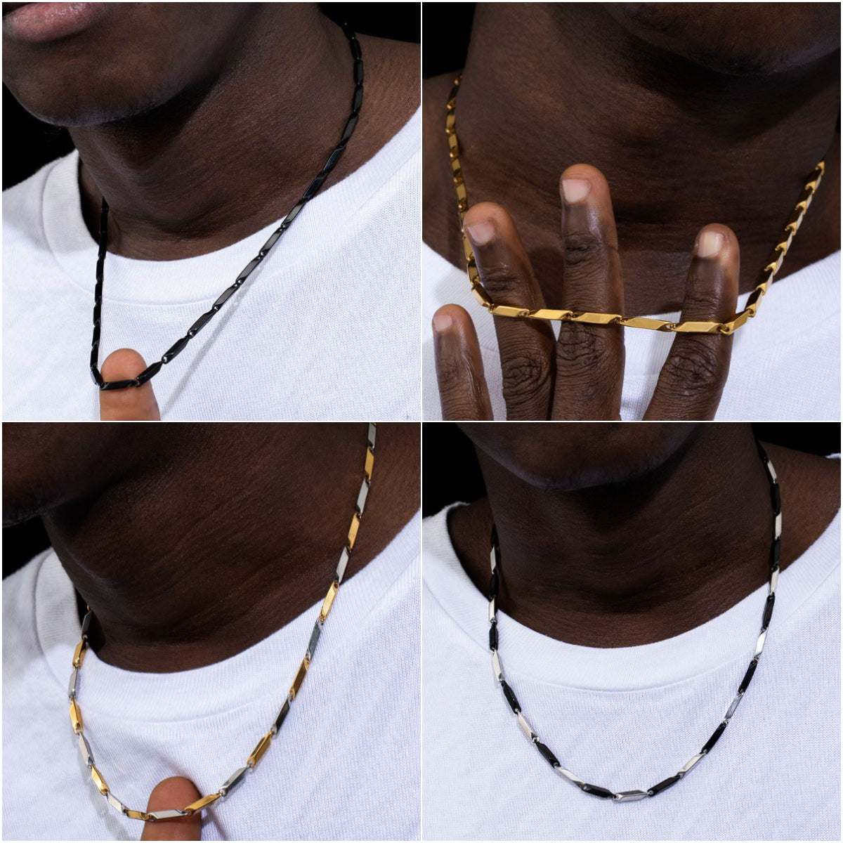 HIPHOPJEW 3mm Arrow Link Bullet Chain